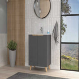 Gabinete de Baño Laurent Plomo 60 cm Incluye Lavamanos - Gabinetes de Baño | Bylmo