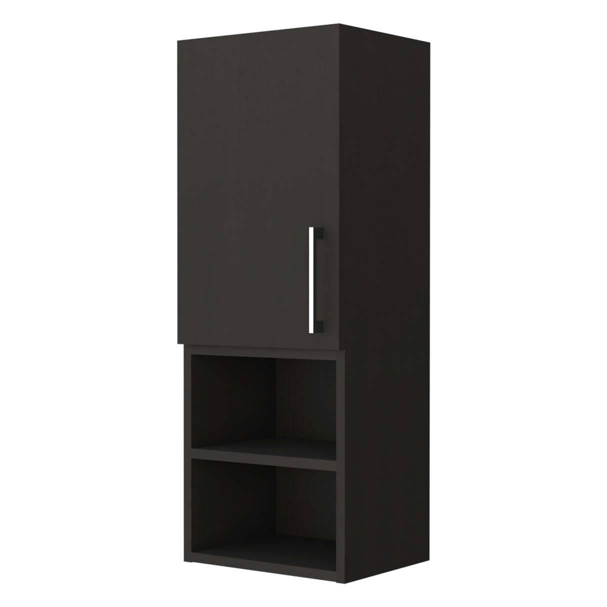 Gabinete de Baño Madrid Wengue 30x80cm Rectangular sin Espejo y con Dos Entrepaños - Gabinetes | Bylmo