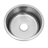 Poceta Sencilla de Empotrar Acero 45x18cm Redonda Satinado - Muebles Inferiores | Bylmo