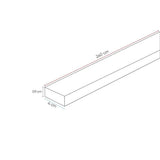 Moldura Carbon Wengue 1.5 x 4 x 240 cm de Interior - Puertas | Bylmo