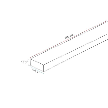 Moldura Honey Miel 1.5 x 4 x 240 cm de Interior - Puertas | Bylmo
