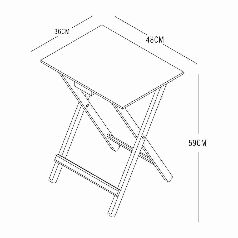 Mesa Auxiliar Odisea Cafe 50 cm Plegable - Mesas Auxiliares | Bylmo