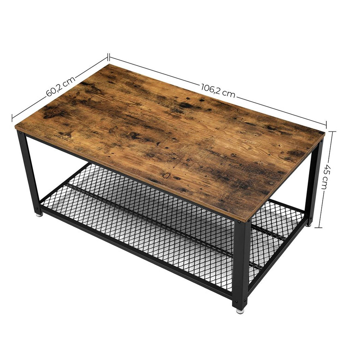 Mesa de Centro SIN COLOR 106x45cm Rectangular y con Compartimientos - Mesas de Centro | Bylmo
