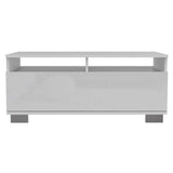Mesa de Centro Aurora Blanco 100 cm con Dos Puertas - Mesas de Centro | Bylmo