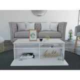 Mesa de Centro Aurora Blanco 100 cm con Dos Puertas - Mesas de Centro | Bylmo