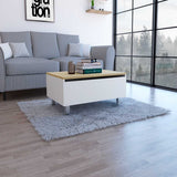 Mesa de Centro Gamba Blanco 80 cm Extensible - Mesas de Centro | Bylmo