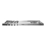 Mesón Derecha Noris Acero 150 cm - Muebles Inferiores | Bylmo