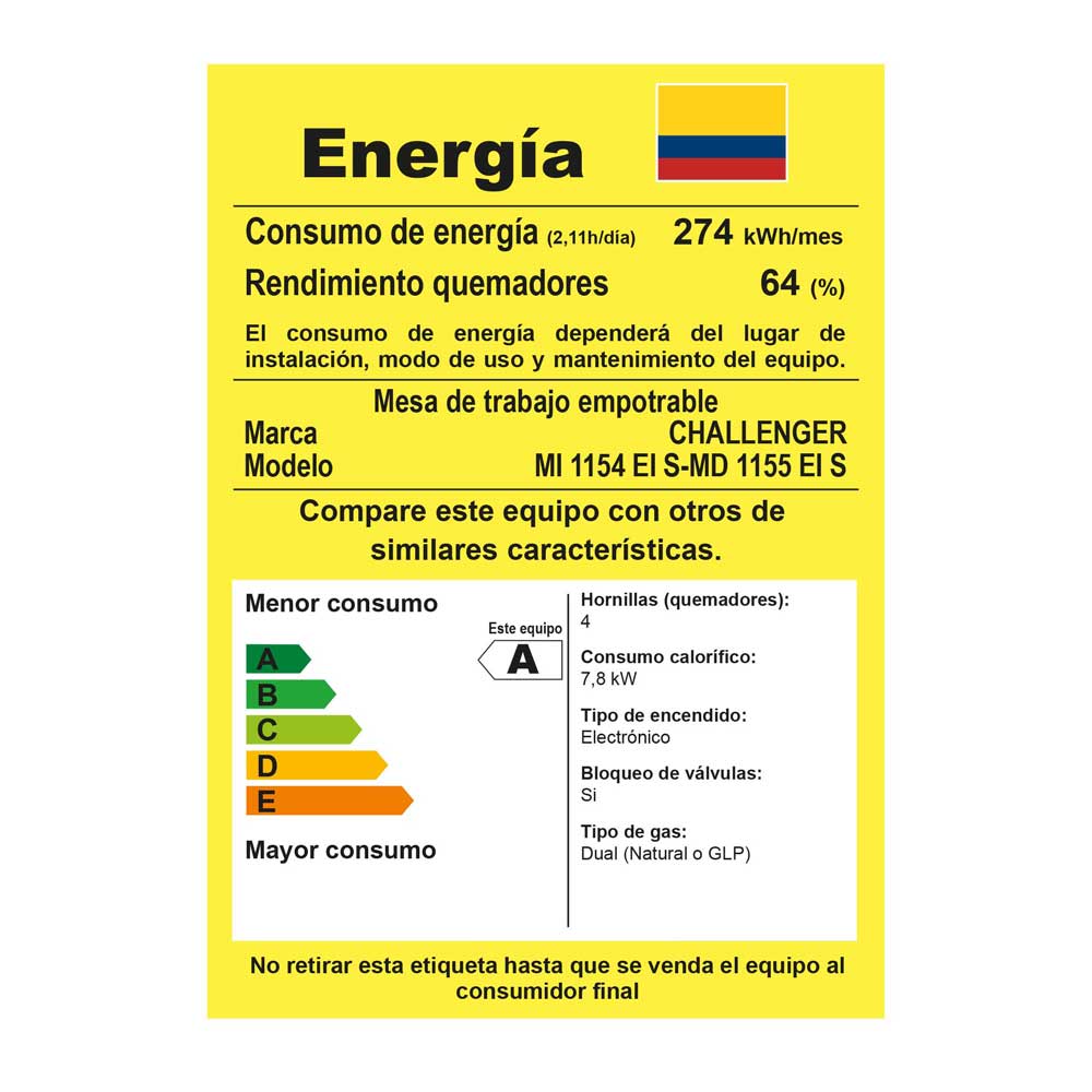 Mesón Izquierda Noris Acero 150 cm - Muebles Inferiores | Bylmo