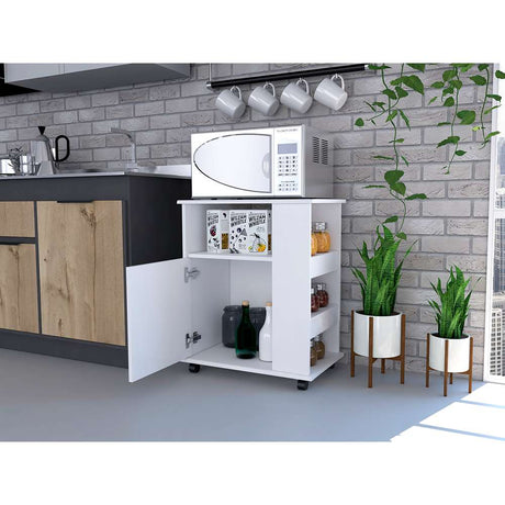 Módulo Para Microondas Kat Blanco 60 cm con Entrepaños - Alacenas y Muebles Microondas | Bylmo