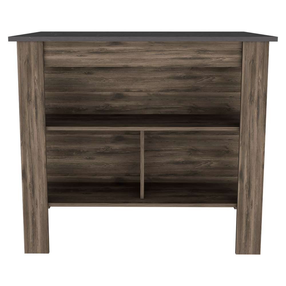 Mueble Auxiliar de Cocina Cala Bellota y Onix 100x100cm con Dos Entrepaños y con Tres Comportamientos - Alacenas y Muebles Microondas | Bylmo