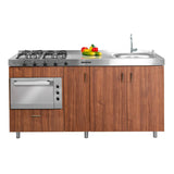 Mueble Inferior con Tres Puertas y Un Cajón Saur Dark 180 cm sin Mesón - Cocinas | Bylmo