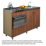 Mueble Inferior con Dos Puertas y Un Cajón Soldeu Dark 150 cm - Muebles Inferiores | Bylmo
