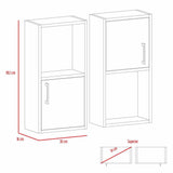 Set x 2 Gabinetes de Baño Rectangular Bath Blanco 30x30cm sin Espejo y con Dos Puertas - Muebles para Baño | Bylmo