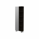 Mueble para Baño Esquinero Facto Wengue 52x158cm sin Cajones y con Cuatro Entrepaños - Muebles para Baño | Bylmo