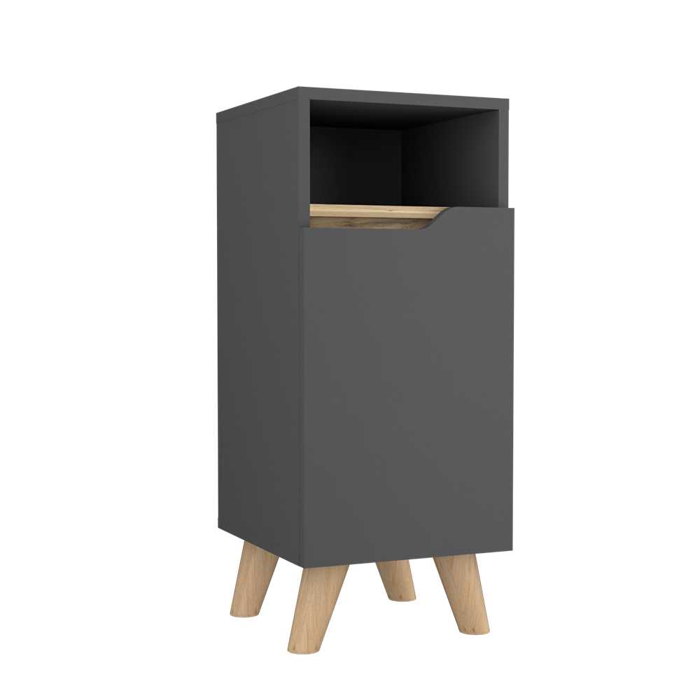 Mueble para Baño Laurent Plomo 30 cm con Entrepaños - Muebles para Baño | Bylmo