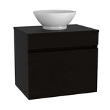 Mueble para Lavamanos Manchester Wengue 50x50cm Individual con Lavamanos y con con Una Puerta - Muebles para Baño | Bylmo