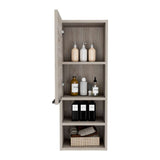 Gabinete de Baño Rectangular Mila Ceniza 30x30cm sin Espejo y con Una Puerta - Muebles para Baño | Bylmo