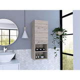 Gabinete de Baño Rectangular Mila Ceniza 30x30cm sin Espejo y con Una Puerta - Muebles para Baño | Bylmo