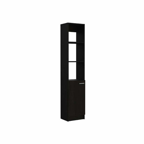 Mueble Auxiliar Practice Wengue 33x162cm sin Cajones y con Dos Entrepaños - Muebles para Baño | Bylmo