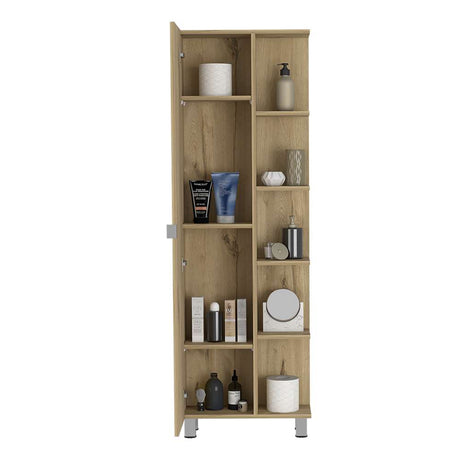 Mueble Esquinero Urano Duna 50x50cm sin Cajones y con Nueve Compartimientos - Muebles para Baño | Bylmo