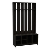 Mueble Recibidor Beijing Wengue 96 cm con Zapatero - Bifes | Bylmo