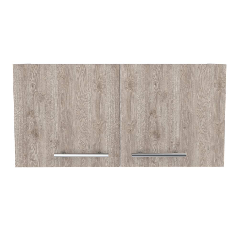 Mueble Auxiliar para Campana con Dos Puertas Manchester Ceniza y Blanco 76 cm - Muebles Organizadores | Bylmo