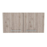 Mueble Auxiliar para Campana con Dos Puertas Manchester Ceniza y Blanco 76 cm - Muebles Organizadores | Bylmo