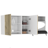 Mueble Superior de Cocina Lares Blanco 60x150cm con Un Entrepaño y con Dos Puertas - Cocinas | Bylmo