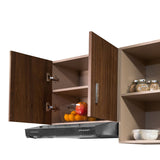 Mueble Superior con Cinco Puertas Sochi Dark 150 cm - Cocinas | Bylmo