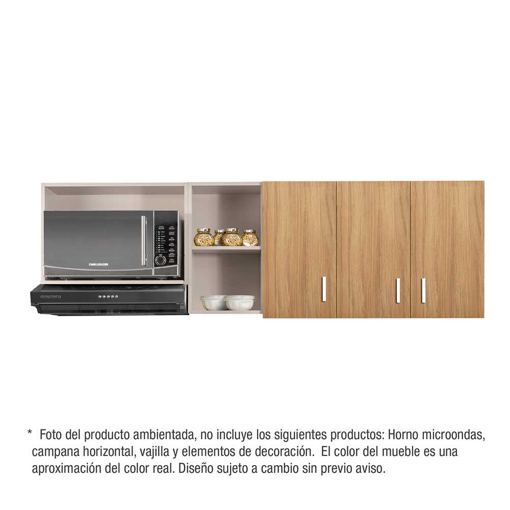 Mueble Superior con Tres Puertas Axat Amber 180 cm - Muebles Superiores | Bylmo