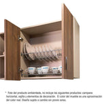 Mueble Superior con Tres Puertas Axat Dark 180 cm - Muebles Superiores | Bylmo