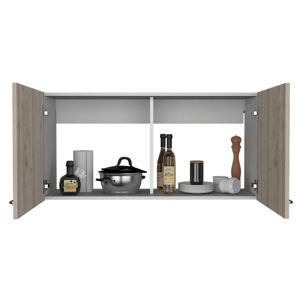 Mueble Superior de Cocina Napoles Blanco 100x100cm sin Entrepaños y con Dos Puertas - Muebles Superiores | Bylmo