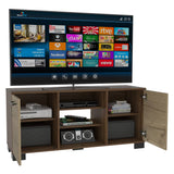 Rack de TV Marsella Gales 123.3x56.7cm Para TV Hasta 50 Pulgadas con Dos Cajones y con Patas - Muebles para TV | Bylmo