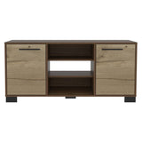 Rack de TV Marsella Gales 123.3x56.7cm Para TV Hasta 50 Pulgadas con Dos Cajones y con Patas - Muebles para TV | Bylmo