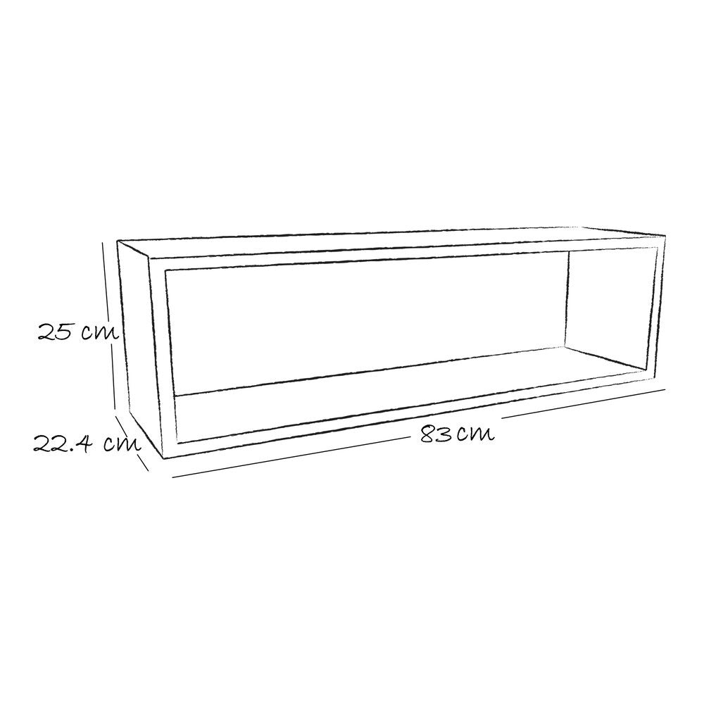Repisa Verde 83 cm Rectangular Flotante - Repisas y Percheros | Bylmo