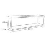 Repisa Verde 83 cm Rectangular Flotante - Repisas y Percheros | Bylmo