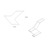 Repisa Yatra Rovere 45 cm - Repisas y Percheros | Bylmo