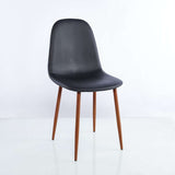 Set por 4 Sillas Negro 90x90cm Asiento Cuadrado con Espaldar - Sillas y Butacos | Bylmo