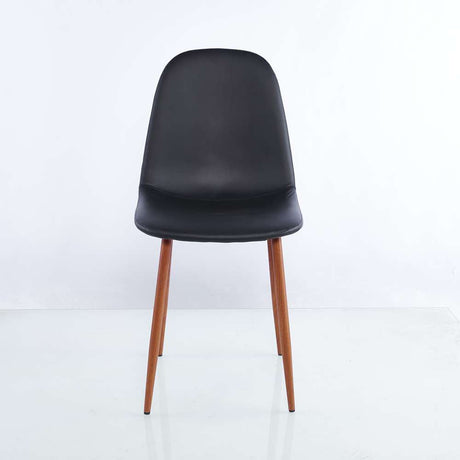 Set por 4 Sillas Negro 90x90cm Asiento Cuadrado con Espaldar - Sillas y Butacos | Bylmo