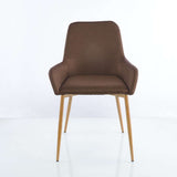 Set por 2 Sillas Cafe Oscuro 50x87cm Asiento Cuadrado con Espaldar - Sillas y Butacos | Bylmo