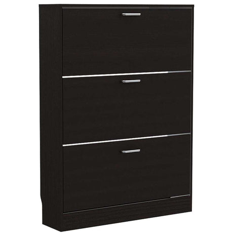 Zapatero Z 94 Wengue 94x94cm Vertical de Tres Niveles para Nueve pares de Zapatos - Zapateros | Bylmo